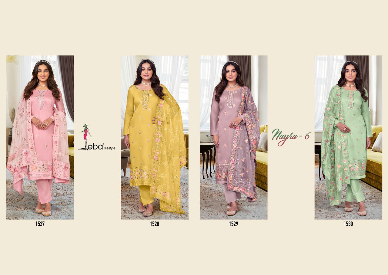 Eba Nayra 6 Exclusive Wear Wholesale Designer Salwar Suit Catalog